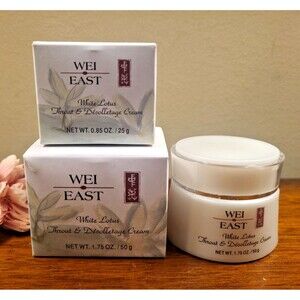 (3) Wei East White Lotus Throat & Décolletage Cream 1.75 oz & .85 oz Neck Chest